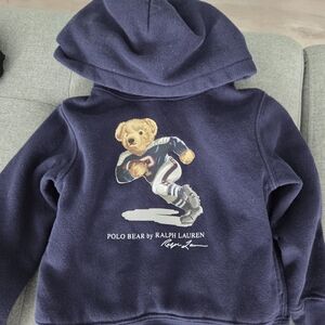 Polo by Ralph Lauren Kids Navy Hoodie with Bear Design